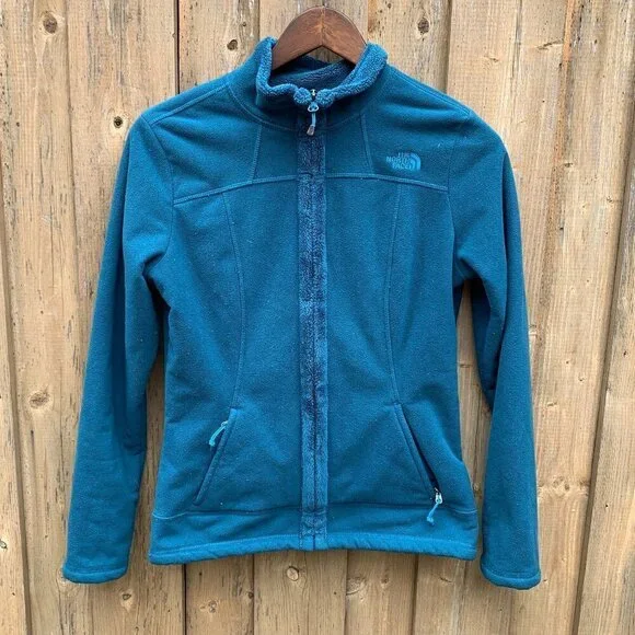 The North Face Morningside Full Zip Fleece Jacket Small Blue - Picture 1 of 5